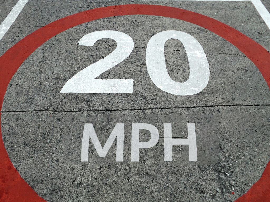 A 20mph zone on street